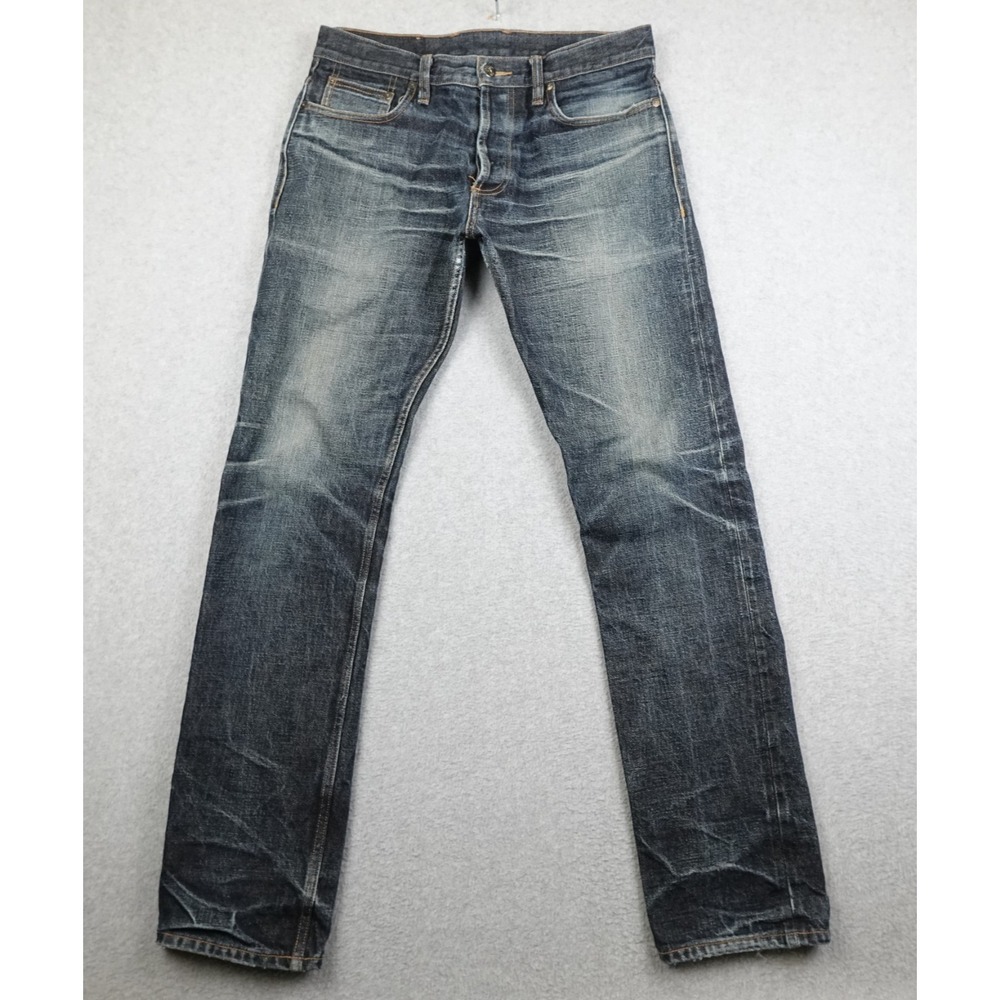 3sixteen SL-100xk Kibata Selvedge Denim Jeans Mens 34 Button Fly Distressed USA